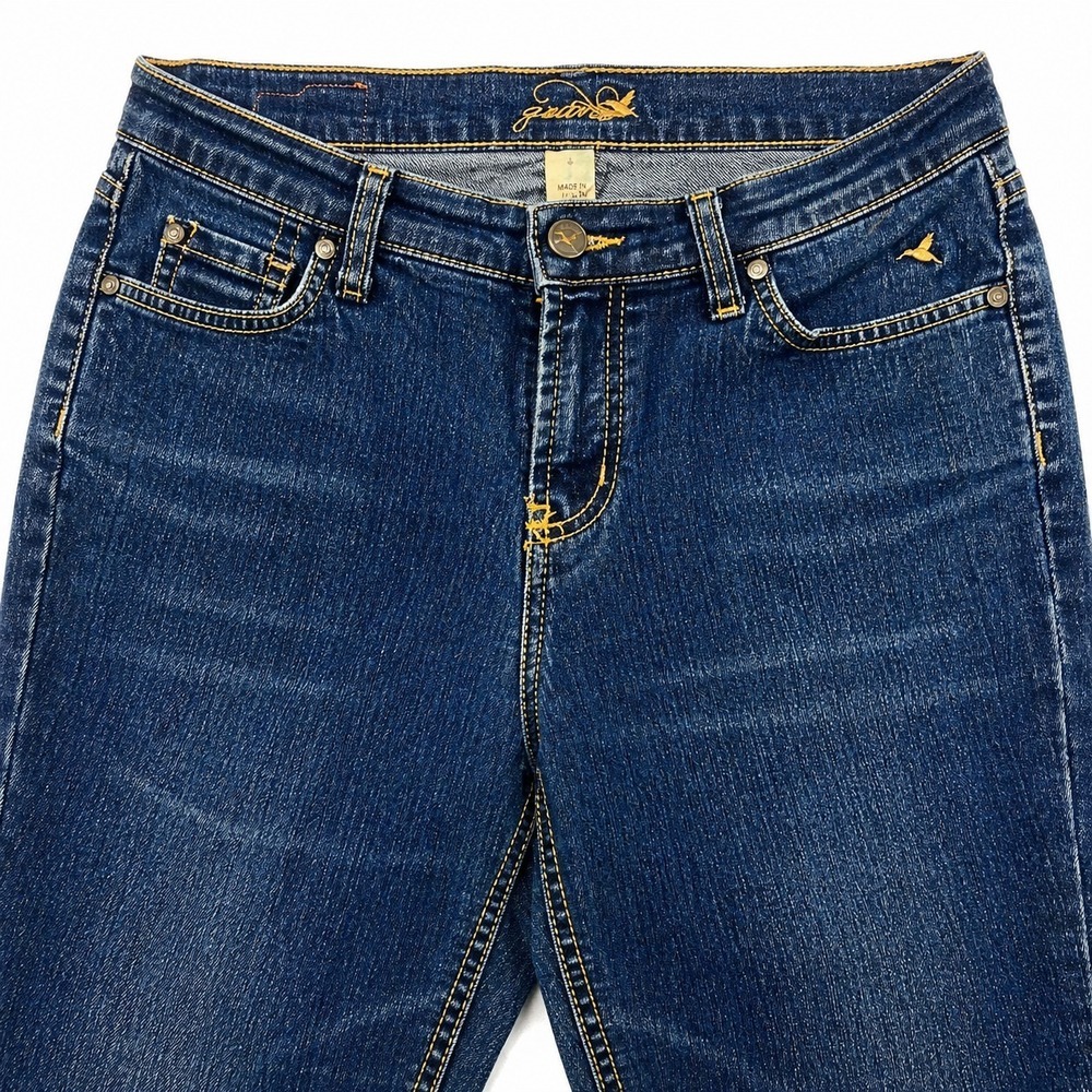 Grane Juniors 9 Blue Flare Jeans‎ Mid Rise Stretch Denim